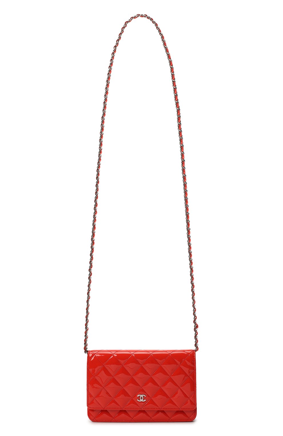 Сумка CC Wallet On Chain | Chanel | Красный - 8