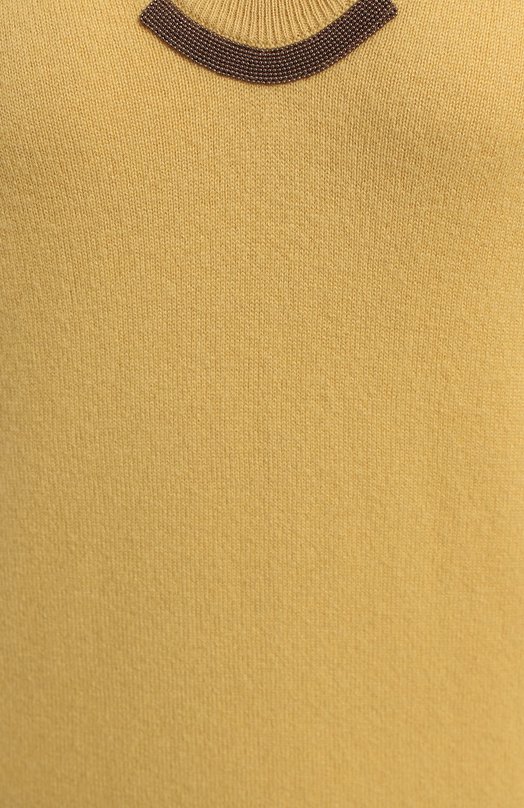 Пуловер из шерсти кашемира | Brunello Cucinelli | Жёлтый - 3