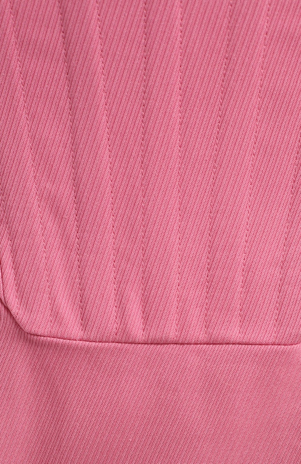 Платье из хлопка и льна | Giuseppe di Morabito | Розовый - 3