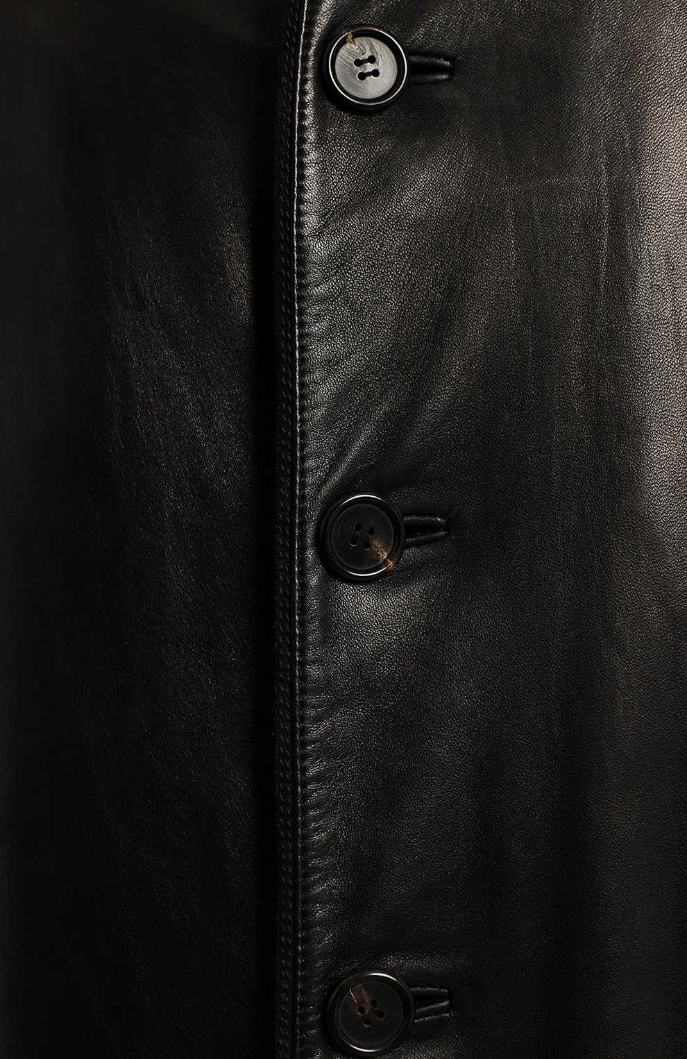 Кожаное пальто | Stefano Ricci | Чёрный - 3
