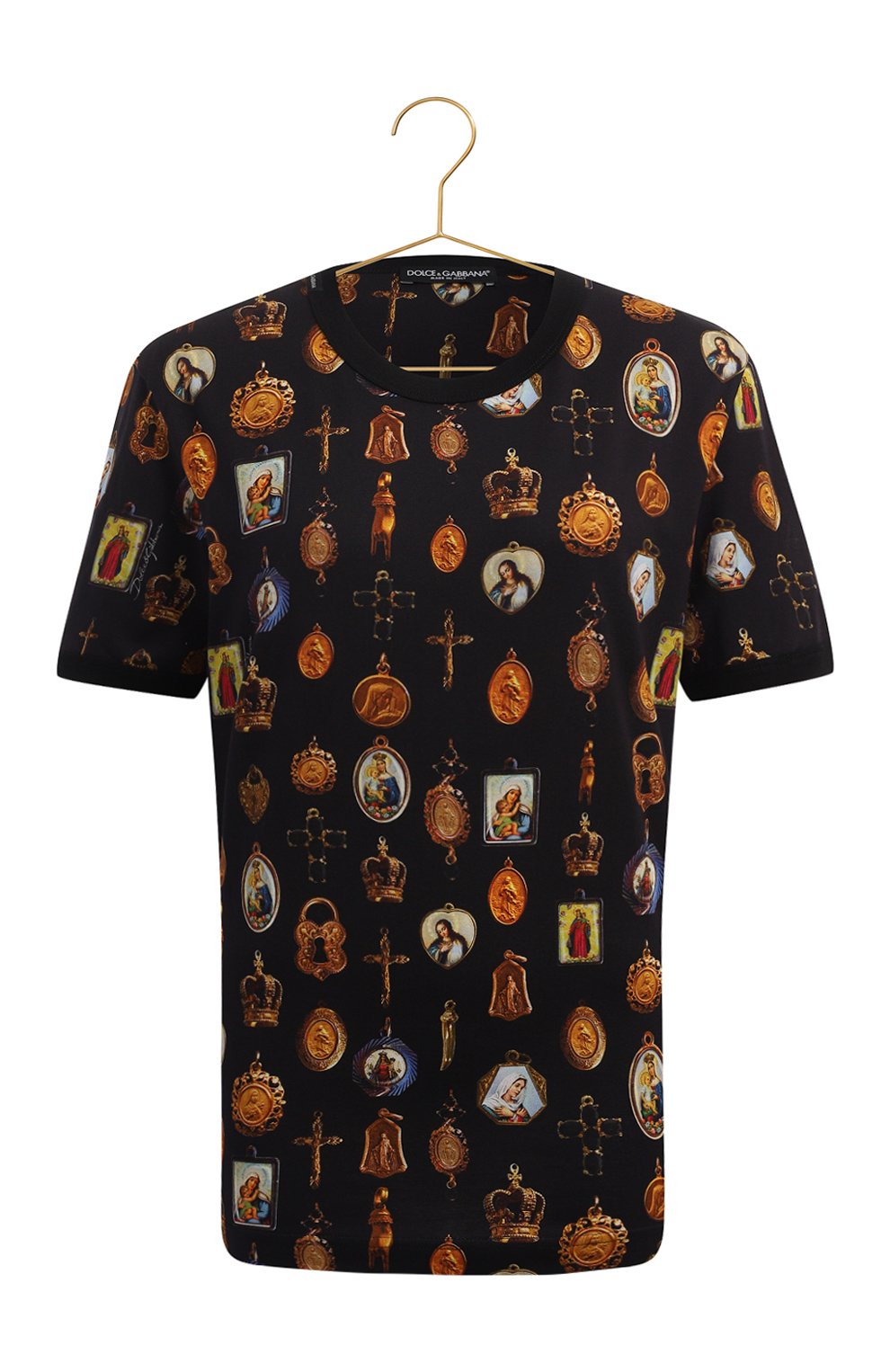 Хлопковая футболка | Dolce & Gabbana | Чёрный - 1