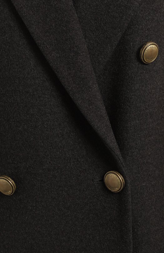 Пальто из шерсти и кашемира | Brunello Cucinelli | Серый - 3