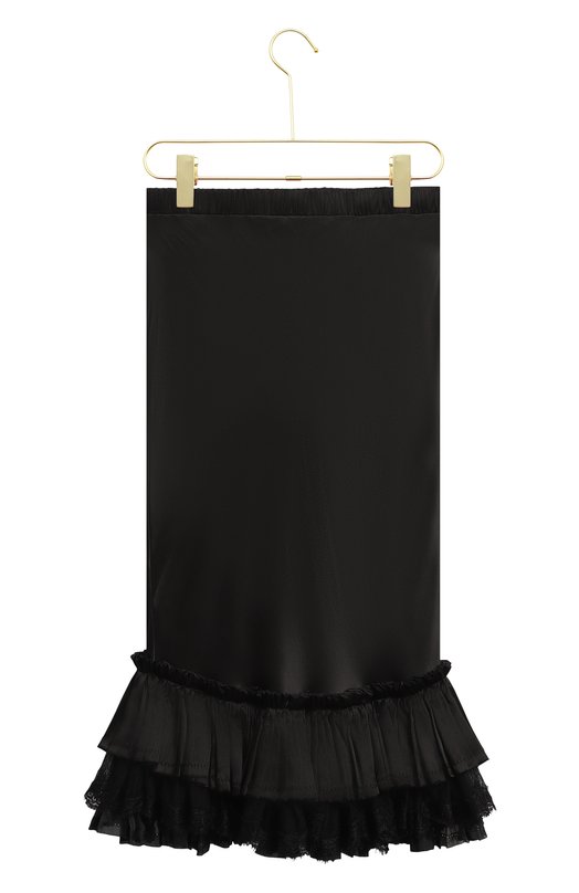 Шелковая юбка | Roberto Cavalli | Чёрный - 2