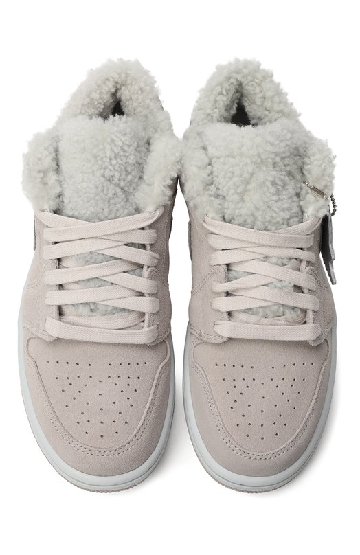 Кеды Air Jordan 1 Low SE 'Sherpa Fleece' | Nike | Серый - 2