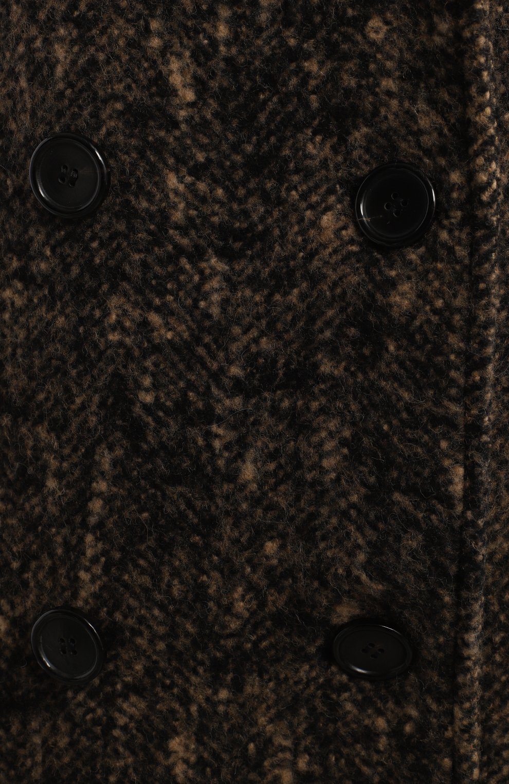 Шерстяное пальто | Dolce & Gabbana | Коричневый - 3