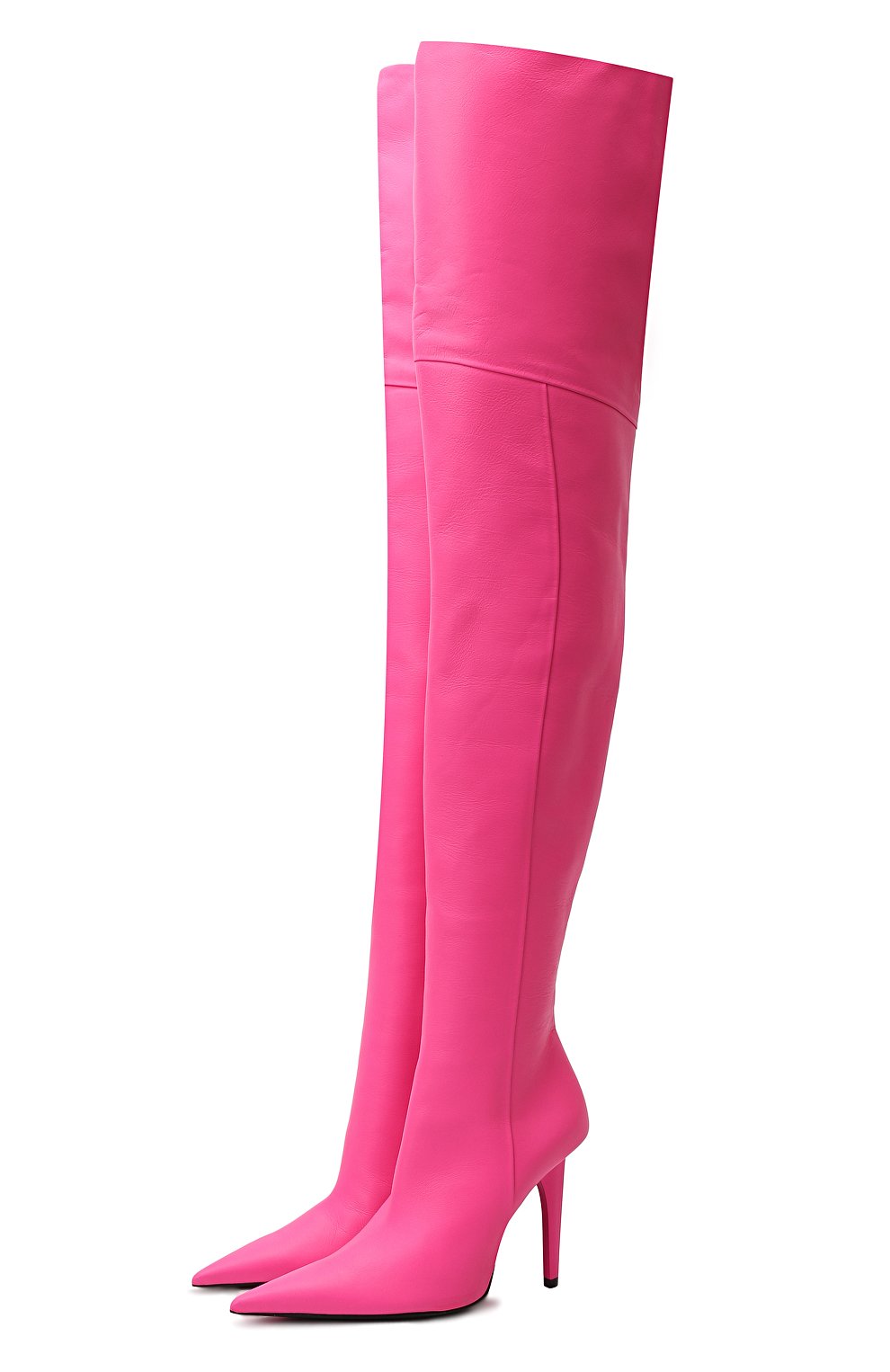 Кожаные ботфорты | Balenciaga | Розовый - 1