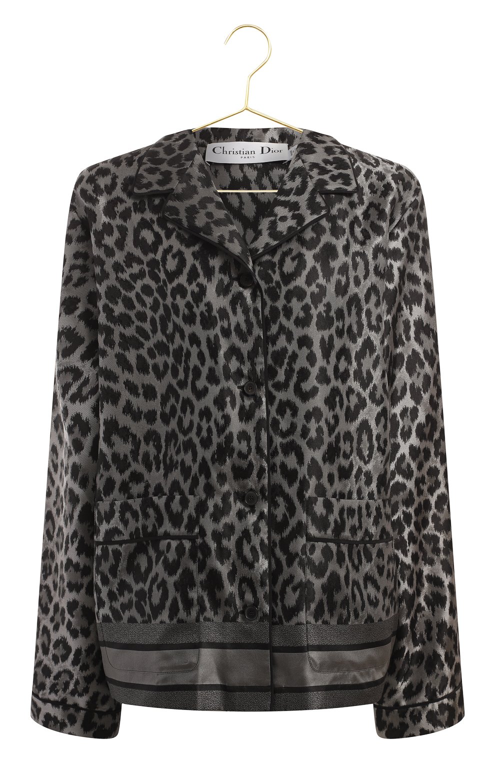 Шелковая блузка | Dior | Серый - 1