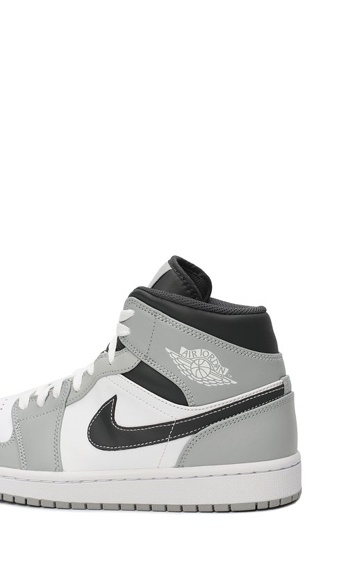 Кеды Air Jordan 1 Mid "Light Smoke Grey 2.0" | Nike | Серый - 9