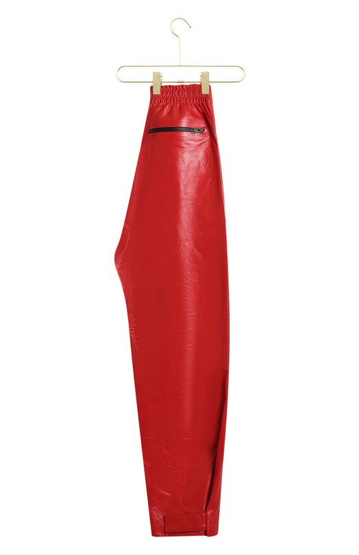 Кожаные брюки | Bottega Veneta | Красный - 3