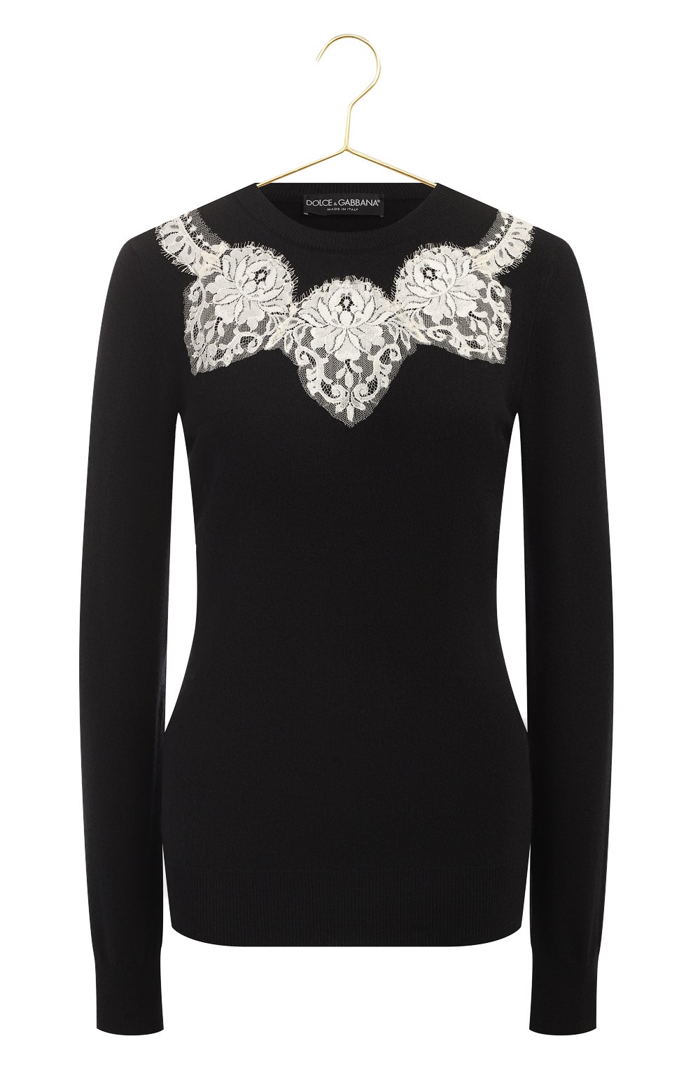 Кашемировый пуловер | Dolce & Gabbana | Чёрный - 1