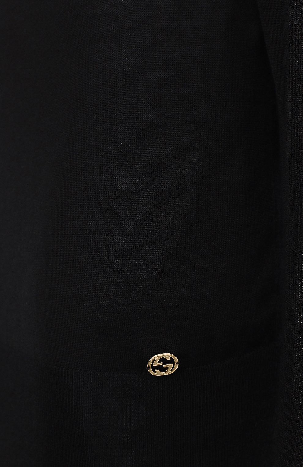 Платье из шелка и шерсти | Gucci | Чёрный - 3