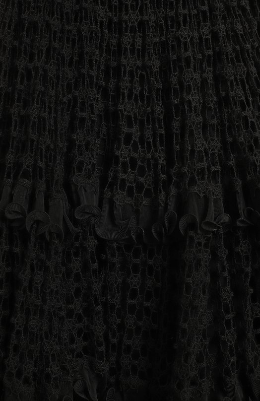 Юбка из шерсти и хлопка | Giorgio Armani | Чёрный - 3