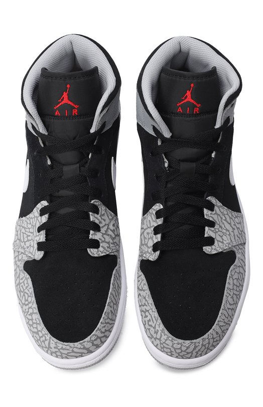 Кеды Air Jordan 1 Mid Se Elephant Print | Nike | Серый - 2