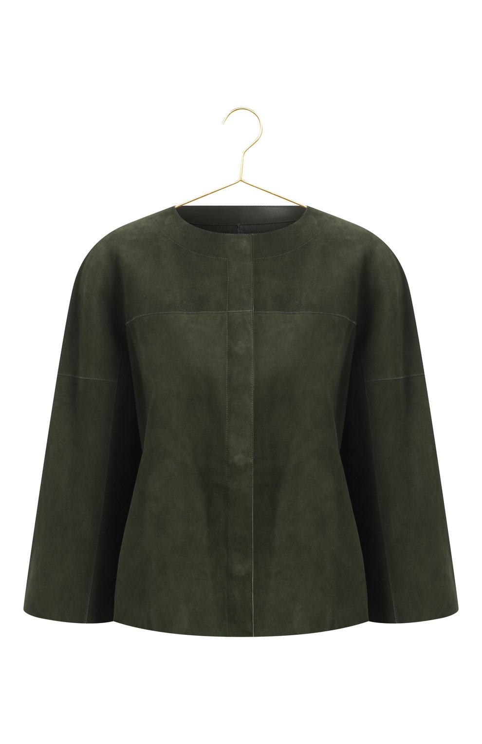 Двусторонняя куртка из кожи | DROMe | Зелёный - 1