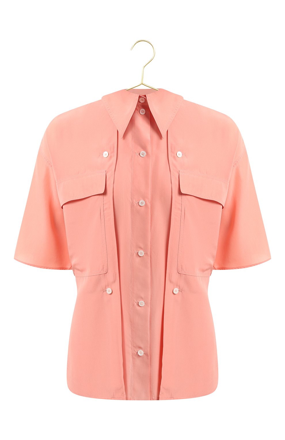 Шелковая блузка | Stella McCartney | Розовый - 1
