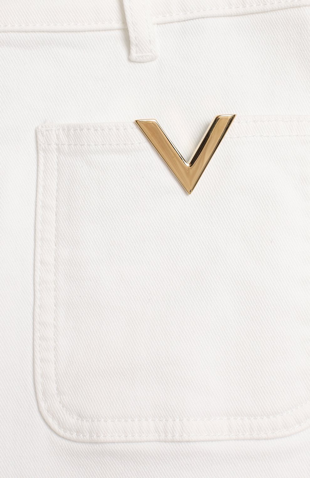 Джинсовые шорты | Valentino | Белый - 4