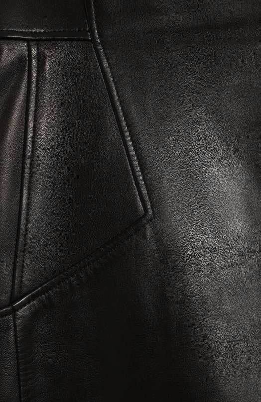 Кожаная юбка | Alexander McQueen | Чёрный - 3