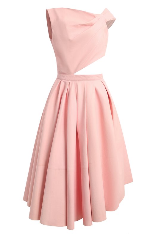 Кожаное платье | Alexander McQueen | Розовый - 1