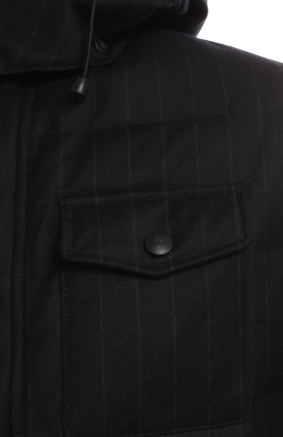 Куртка из шерсти и кашемира | Giorgio Armani | Синий - 3