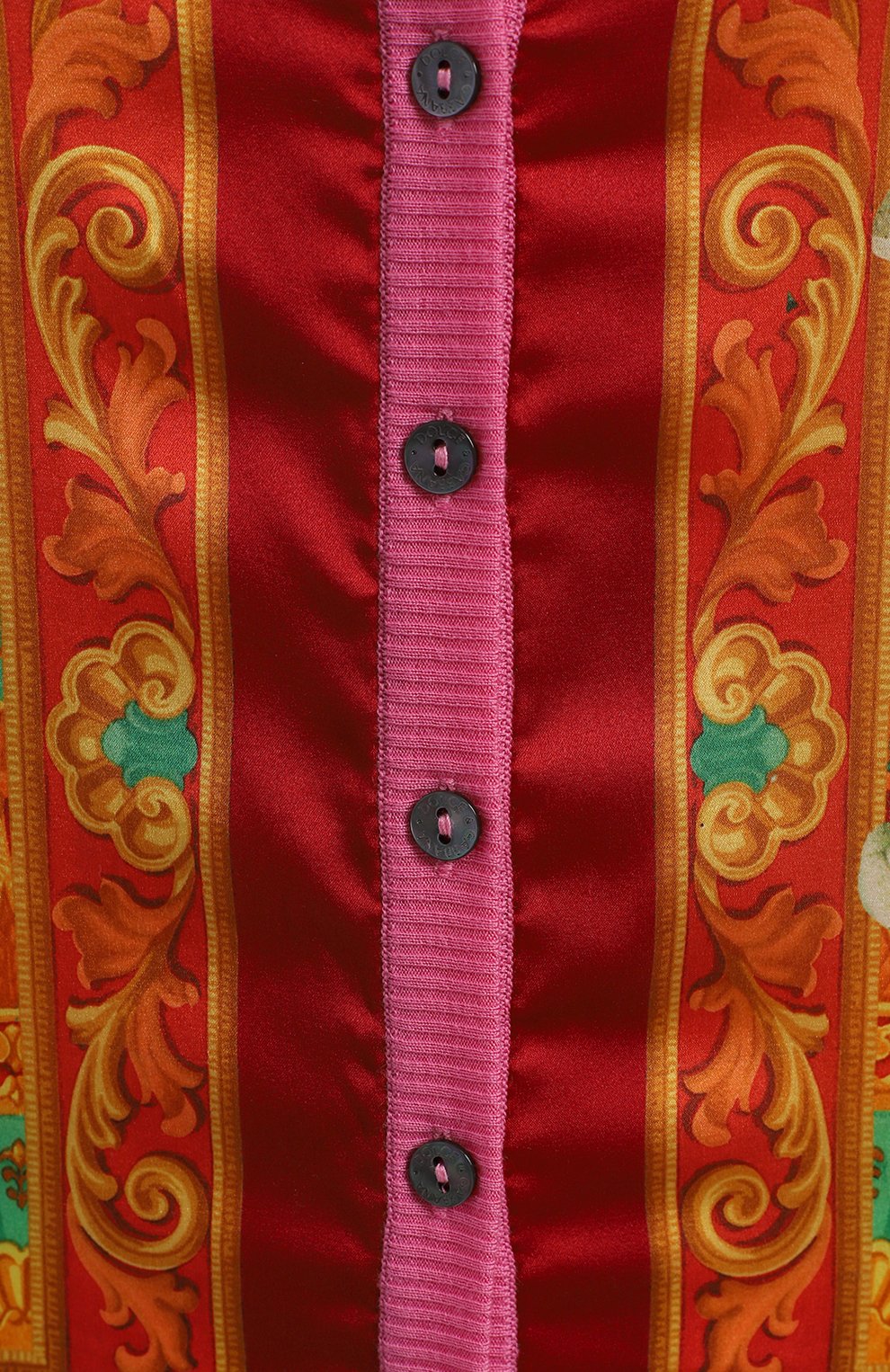 Кардиган из шерсти и шелка | Dolce & Gabbana | Розовый - 3