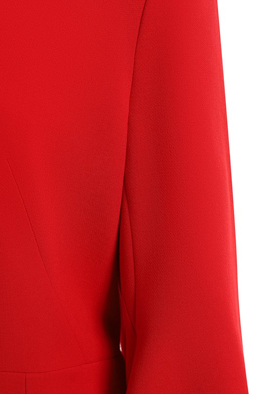 Платье из вискозы и шерсти | Alexander McQueen | Красный - 3