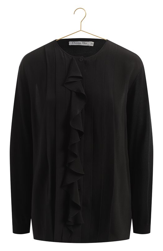 Блузка из кашемира и шелка | Dior | Чёрный - 1