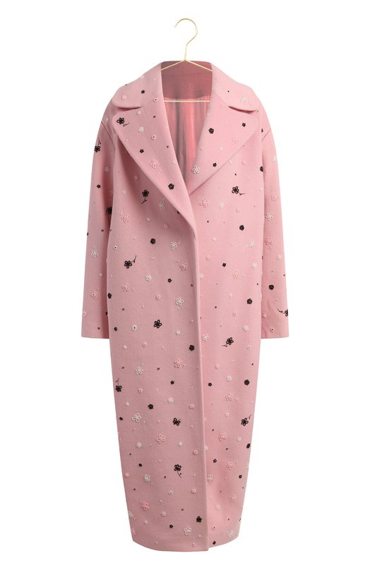 Пальто из кашемира и шерсти | Ruban | Розовый - 1
