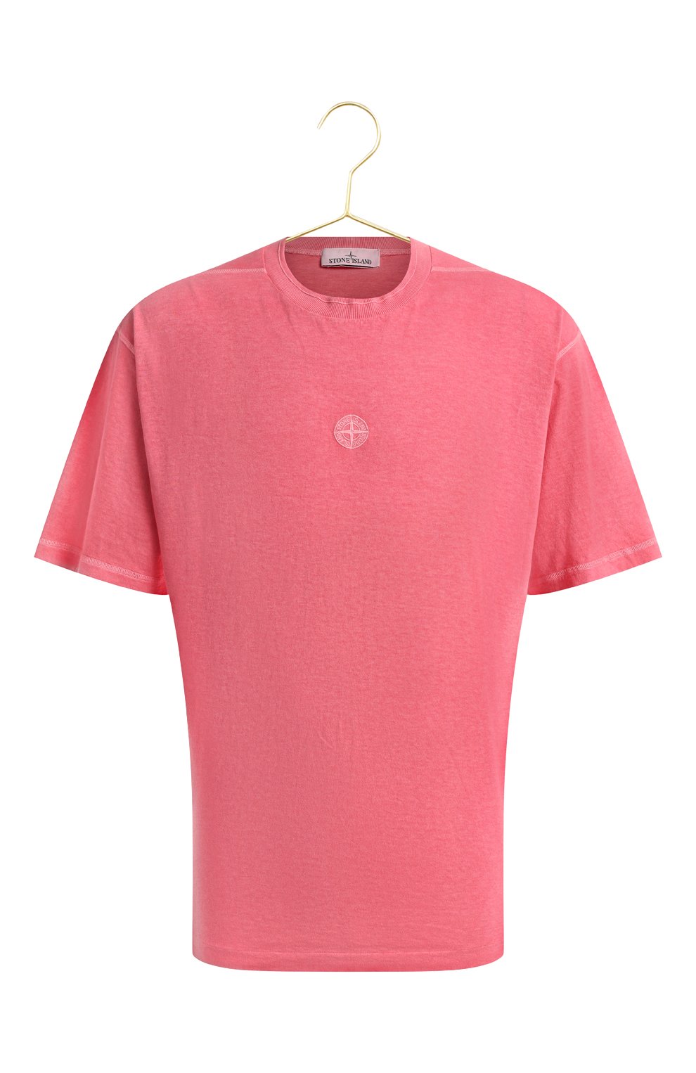 Хлопковая футболка | Stone Island | Розовый - 1