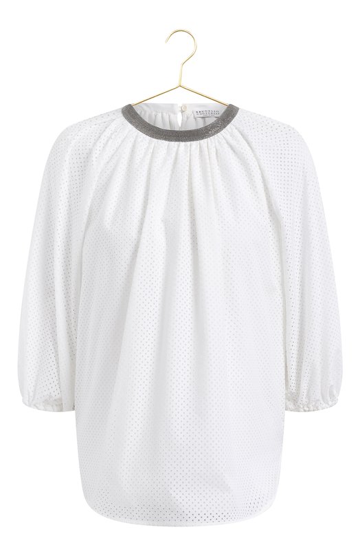 Хлопковая блузка | Brunello Cucinelli | Белый - 1
