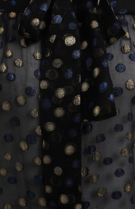 Шелковая блуза | Saint Laurent | Чёрный - 3