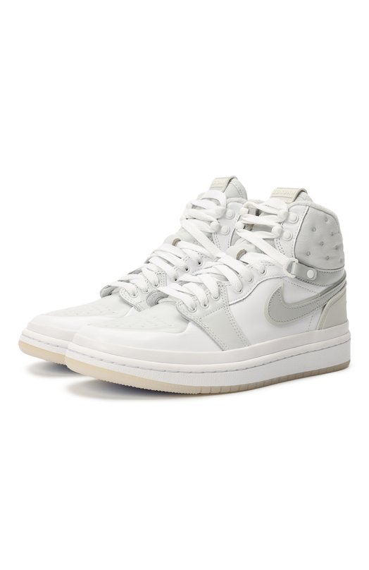 Nike air jordan shop 1 white grey