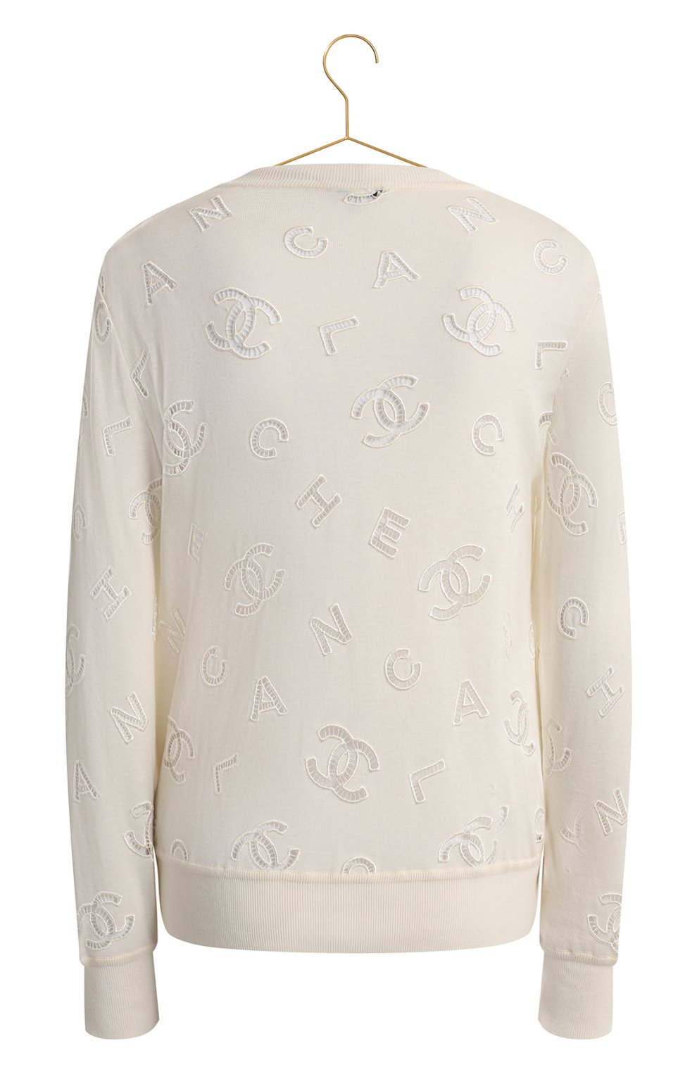 Пуловер из хлопка и кашемира | Chanel | Белый - 2