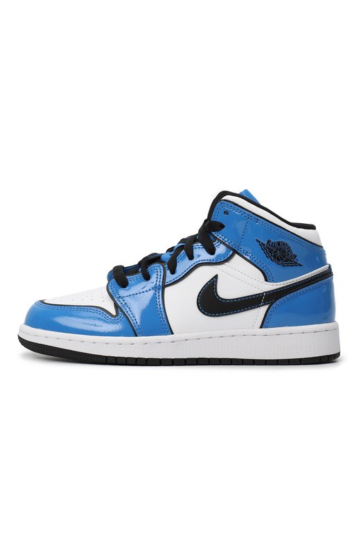 Кеды Air Jordan 1 Mid Signal Blue | Nike | Синий - 4