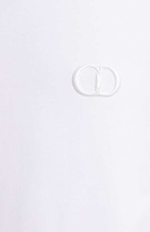 Хлопковая футболка | Dior | Белый - 3