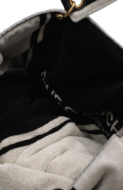 Сумка Rive Gauche Towel | Saint Laurent | Чёрно-белый - 7