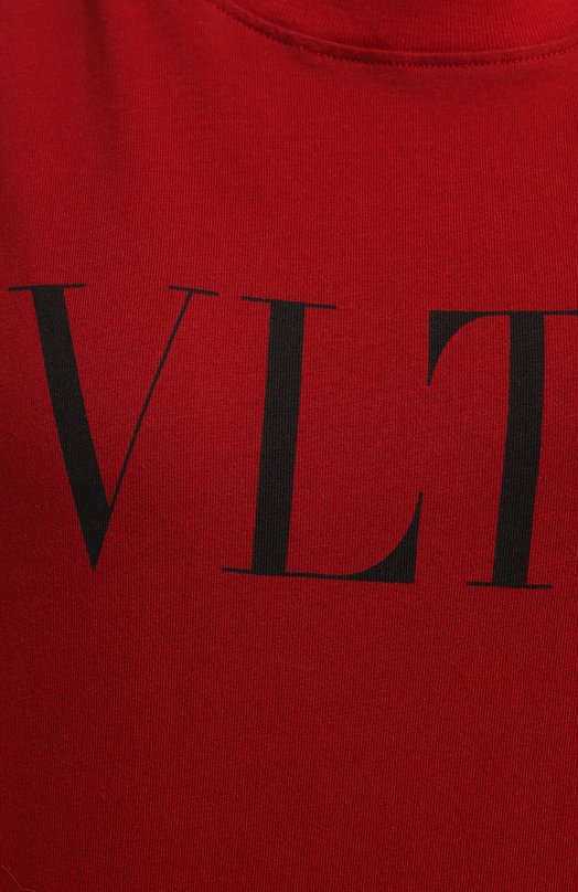Хлопковая футболка | Valentino | Красный - 3