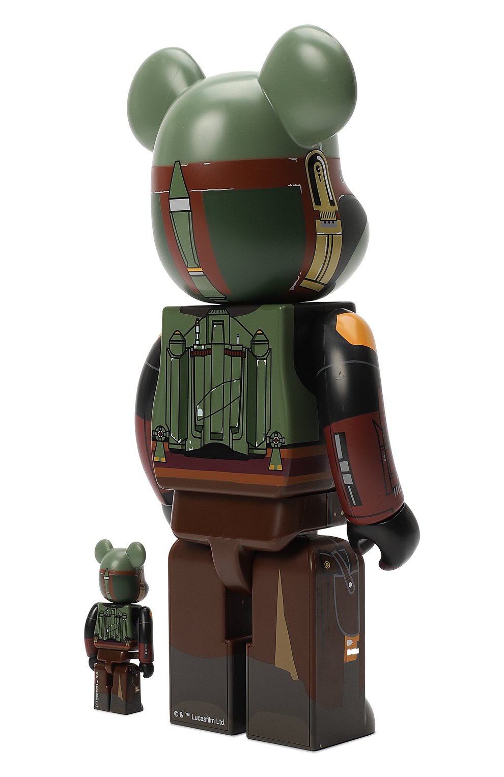 Набор фигур Bearbrick x Star Wars Boba Fett 100% & 400% | Bearbrick | Разноцветный - 3