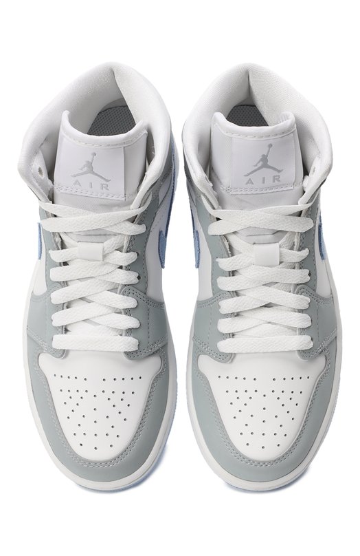 Кеды Air Jordan 1 Mid «Wolf Grey Aluminum» | Nike | Серый - 2
