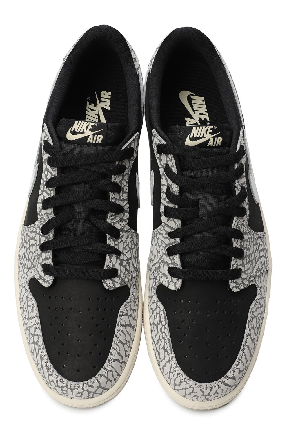 Кеды Jordan 1 Retro Low OG Black Cement | Nike | Серый - 2