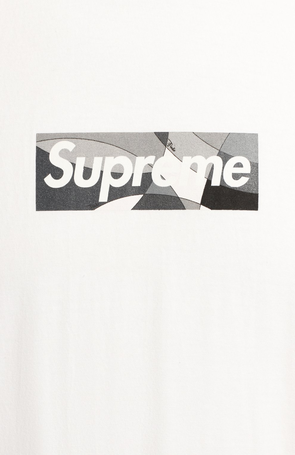 Хлопковая футболка | Supreme | Белый - 3