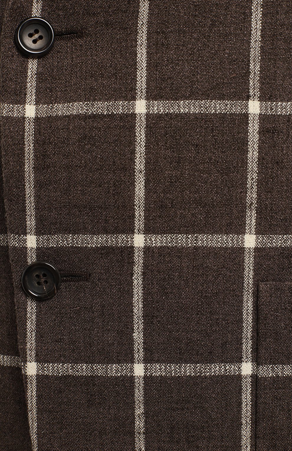 Пиджак из шелка и льна | Canali | Коричневый - 3