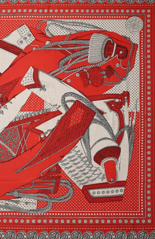 Платок из кашемира и шелка | Hermes | Красный - 3