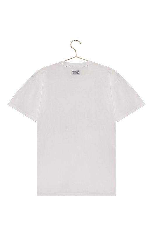 Хлопковая футболка | Burberry | Белый - 2