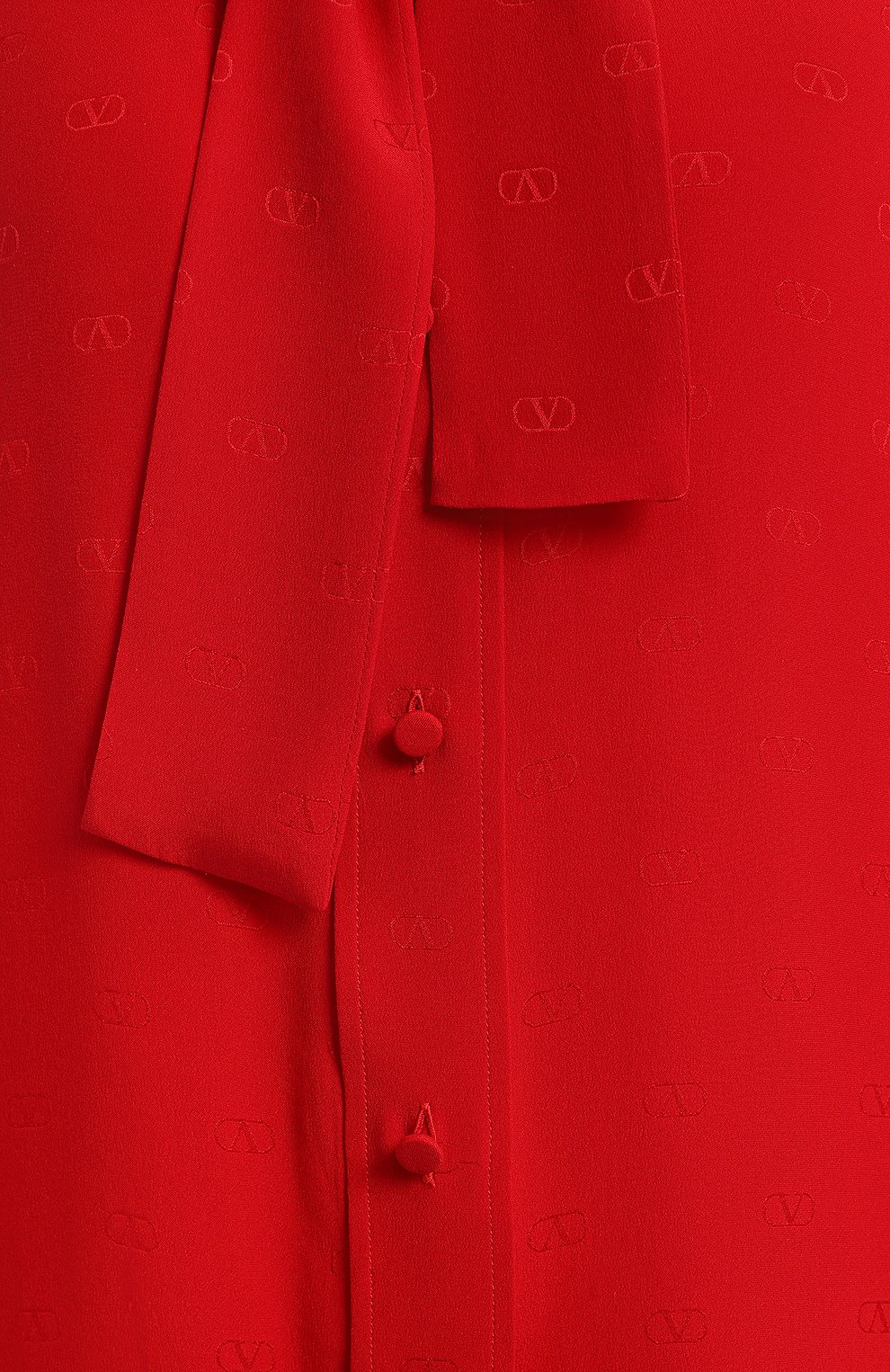 Шелковая блузка | Valentino | Красный - 3