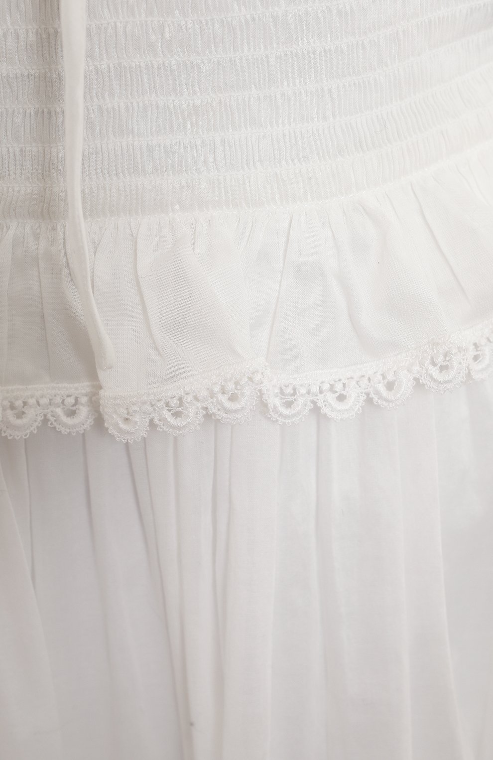 Хлопковое платье | Dolce & Gabbana | Белый - 3