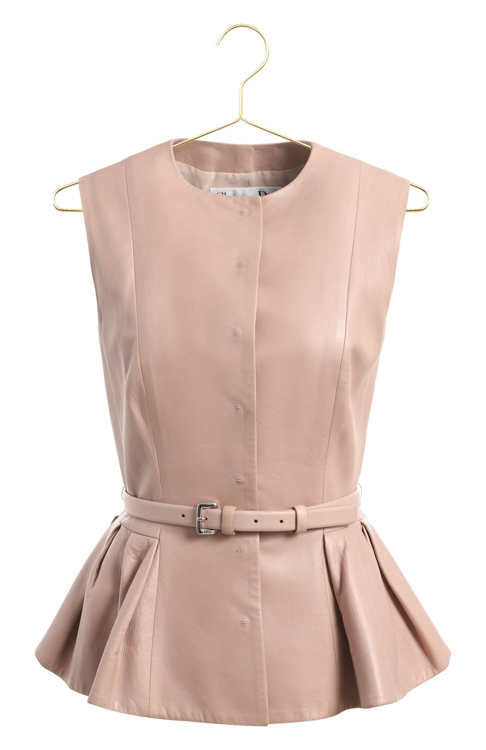 Кожаный жилет | Dior | Розовый - 1