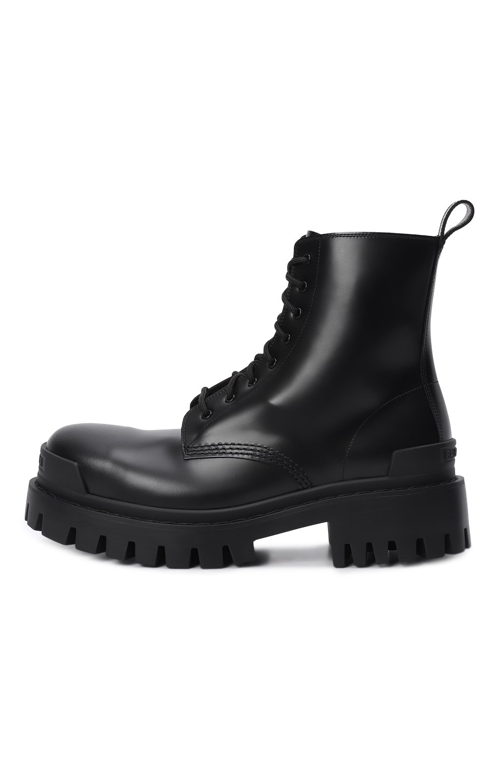 Кожаные ботинки Strike | Balenciaga | Чёрный - 4