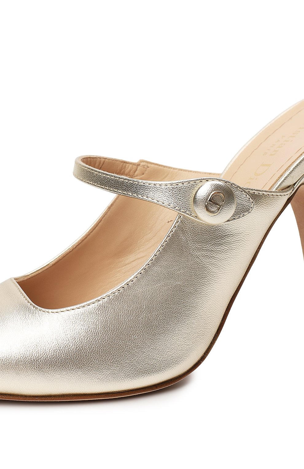 Кожаные туфли | Dior | Золотой - 8