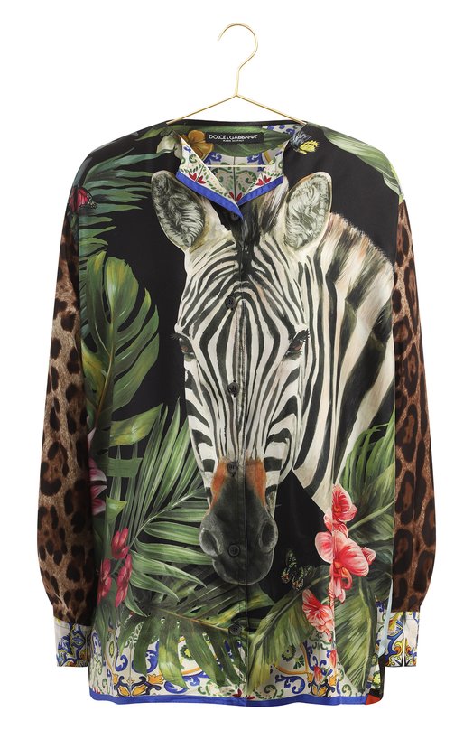Шелковая блуза | Dolce & Gabbana | Разноцветный - 1
