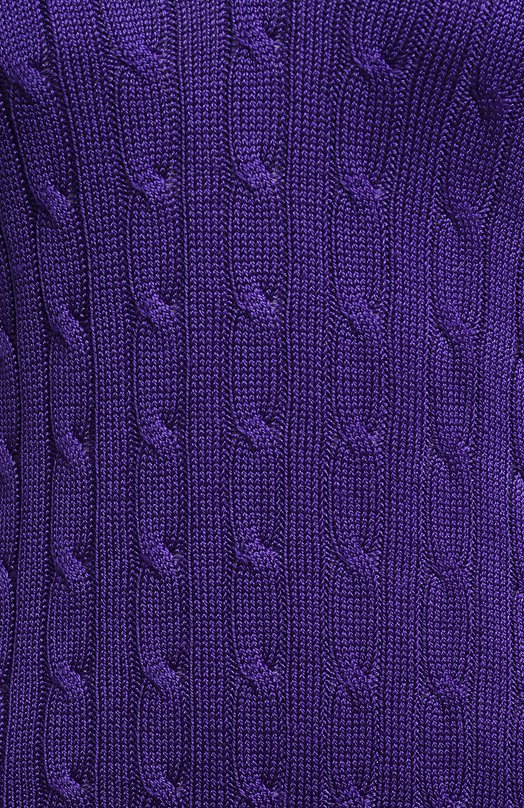 Шелковое платье | Ralph Lauren | Фиолетовый - 3